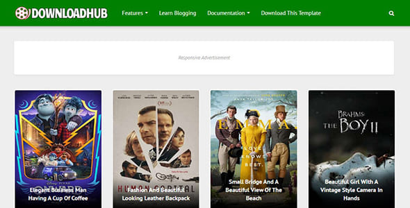 قالب Download Hub