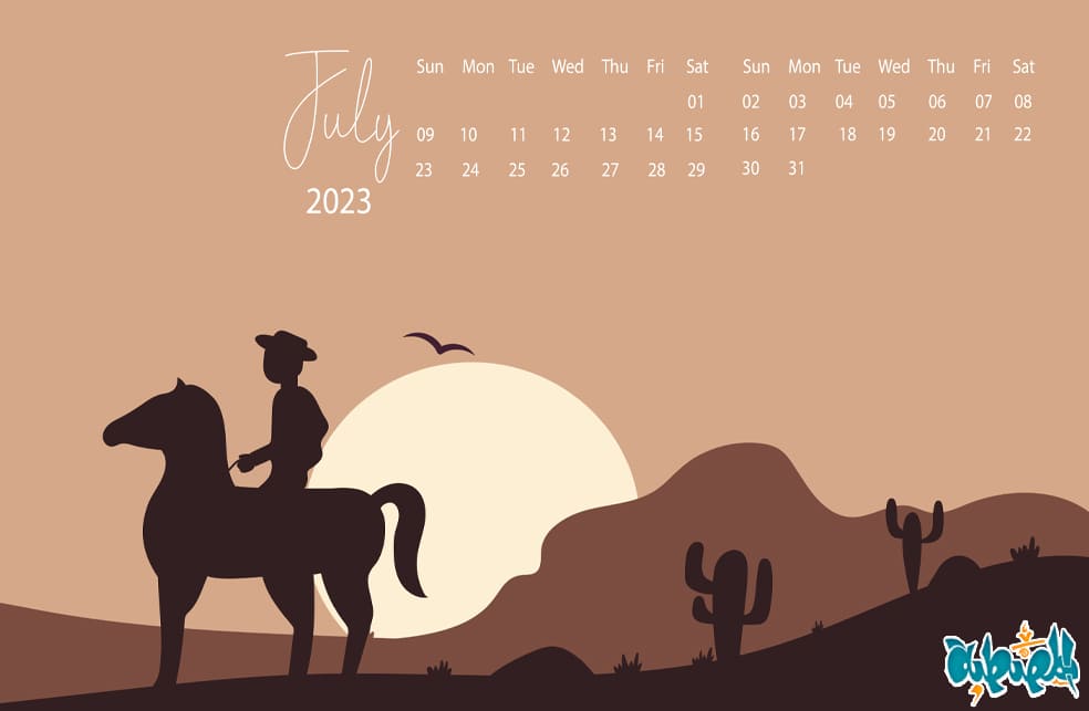 تقويم شهر يوليو 2023