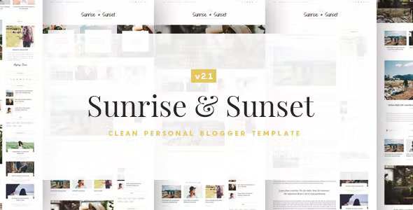 قالب Sunrise & Sunset