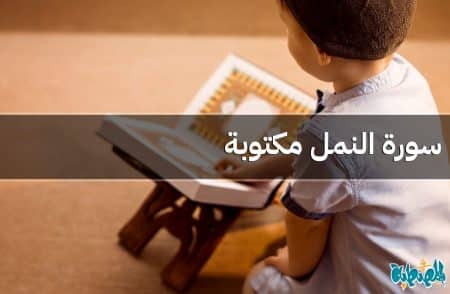 سورة النمل مكتوبة